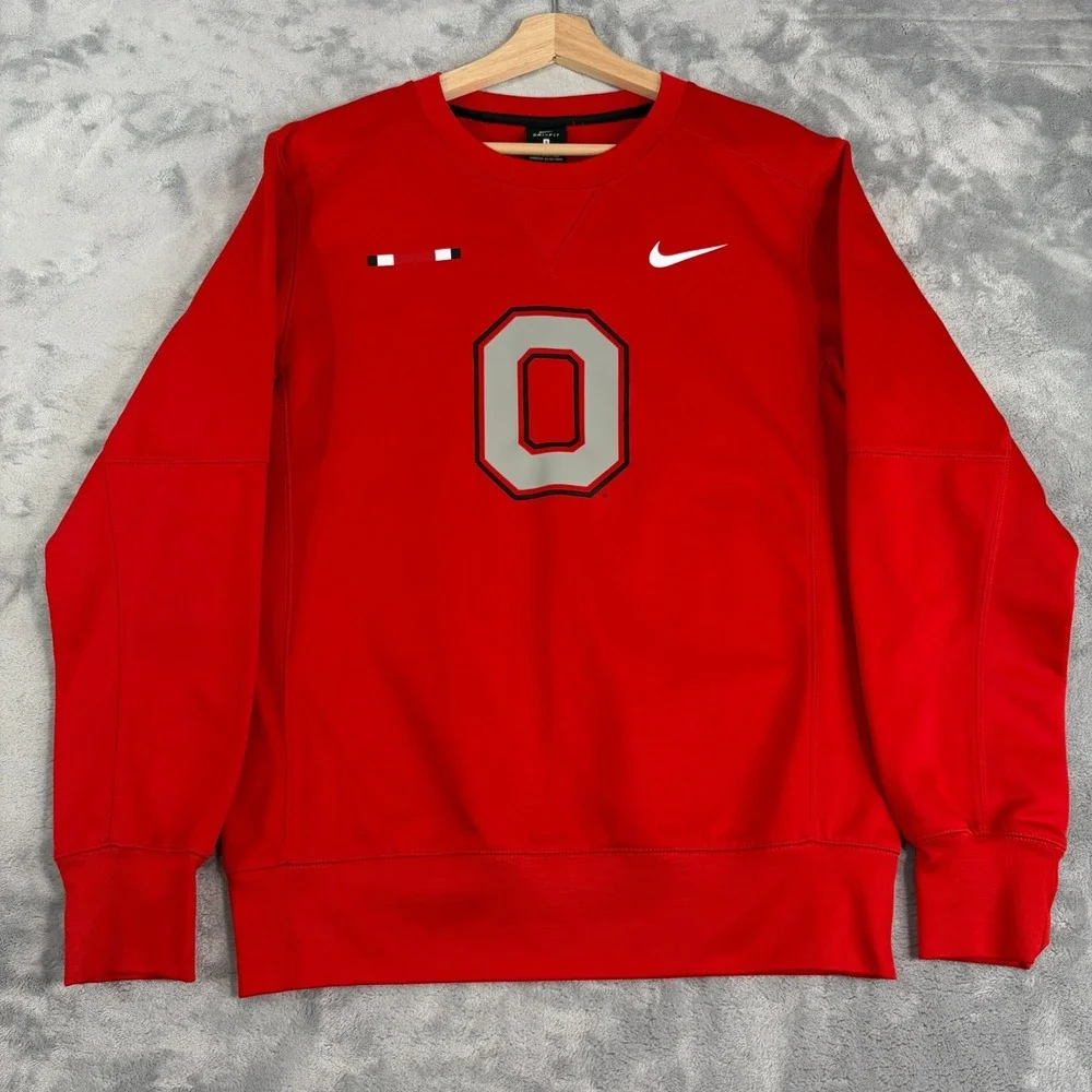 Ohio State Buckeyes Men's Small Nike Legacy Crewneck Sweatshirt Red